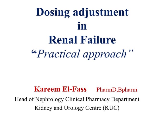 Antibiotic Dosing During Renal Failure antibiotic-dosing-during-renal-failure