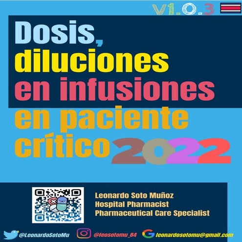 [Dosis, diluciones, infusiones en paciente crítico y emergencias v.1.0.3 2022...