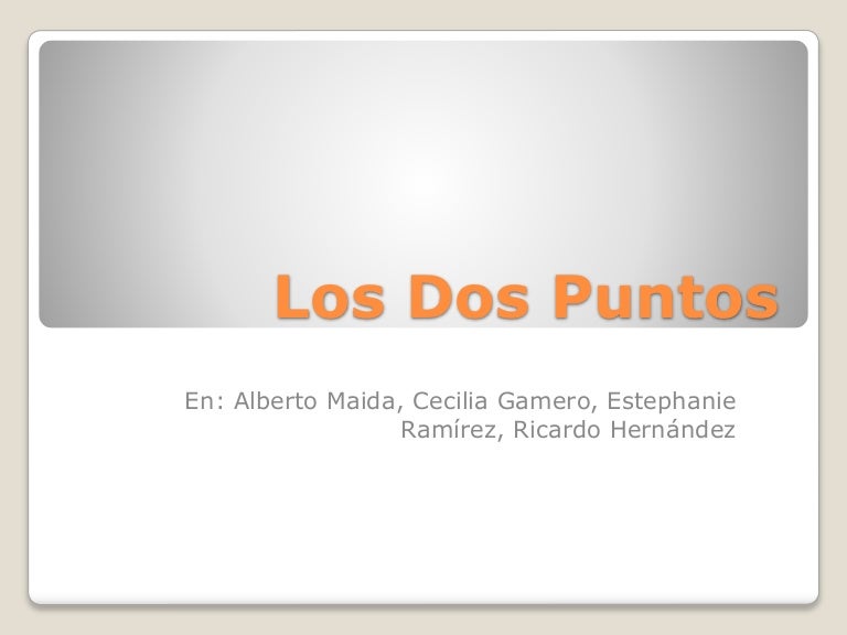Dos puntos