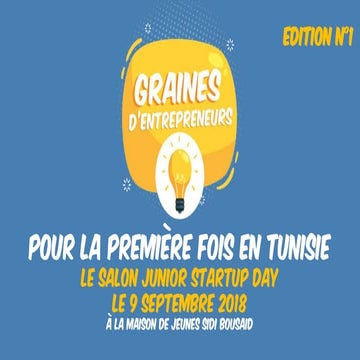 1er salon junior Startup day en Tunisie 