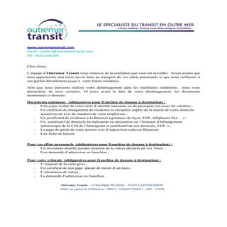 Dossier de preparation au demenagement