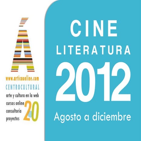 Catálogo de cursos online de cine y literatura 2012. Ártica - Centro Cultural 2.0