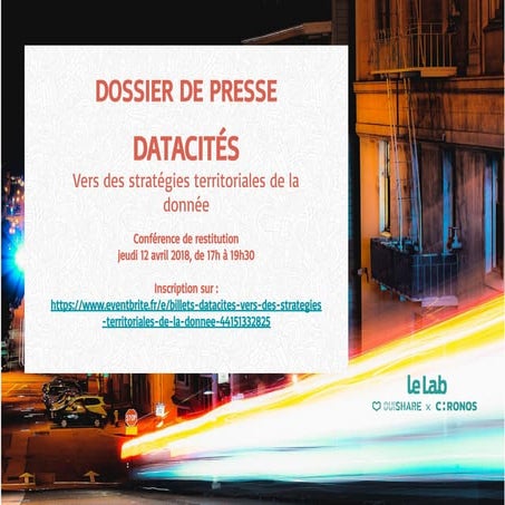 Dossier de presse - Exploration DataCités 1