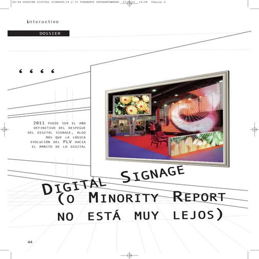 Dossier digital signage revista interactiva