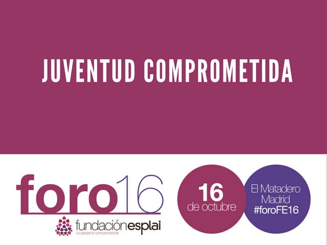 Foro16. Dossier institucional y par...