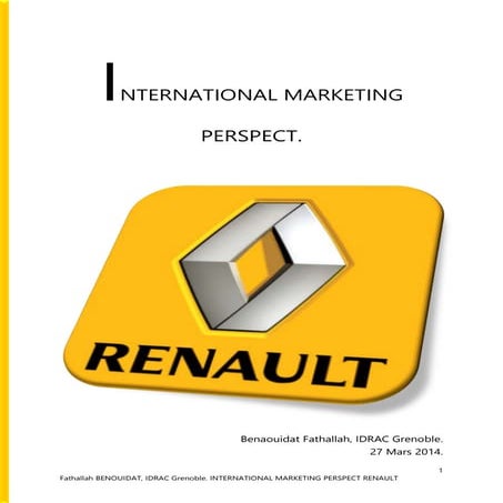 Dossier international marketing