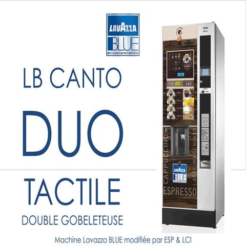 Dossier LB canto duo double gobelet tactile