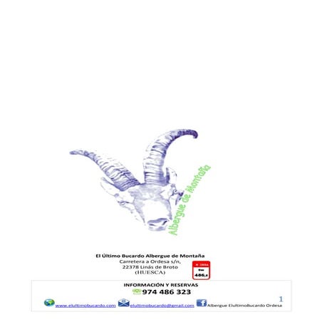 Dossier Presentación del Albergue El Último Bucardo