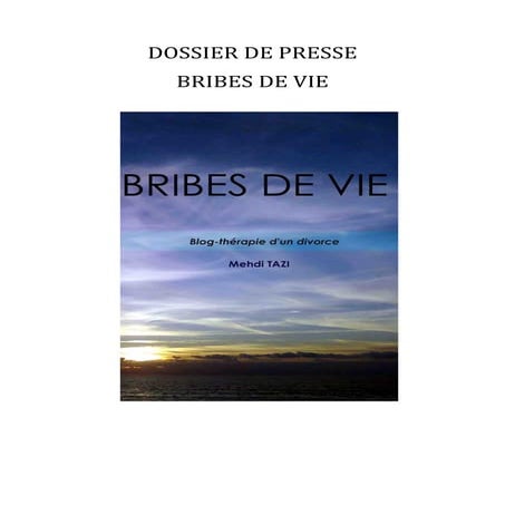 Dossier presse "Bribes de vie"
