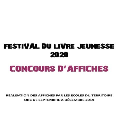 Sérent. Festival du livre 2020: toutes les affiches