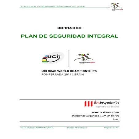 Dossier seguridad mundial ponferrada 2014