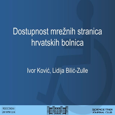 Dostupnost mrežnih stranica hrvatskih bolnica