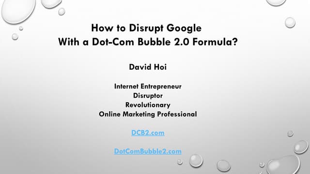Dot com bubble 2.0 formula: How to ...