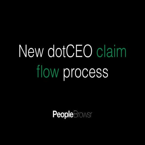 dotCEO claim flow process