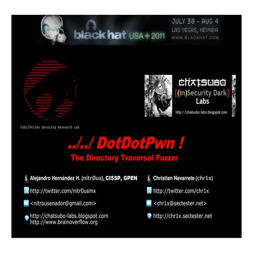 DotDotPwn Fuzzer - Black Hat 2011 (Arsenal)