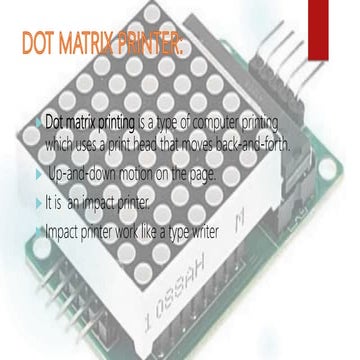 Dot matrix printer | PPT
