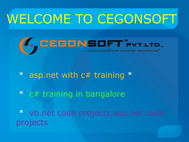 c# training in bangalore | asp.net with c# training | vb.net code projects,as...