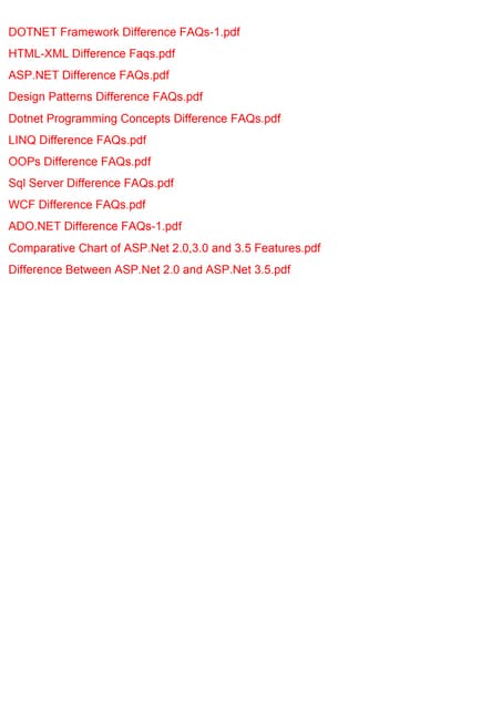 Dotnet difference questions & answers Compiled-1
