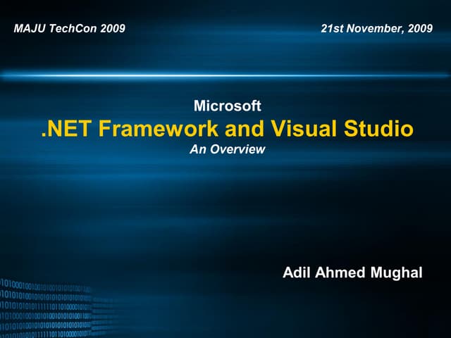 Dot Net Framework   An Overview
