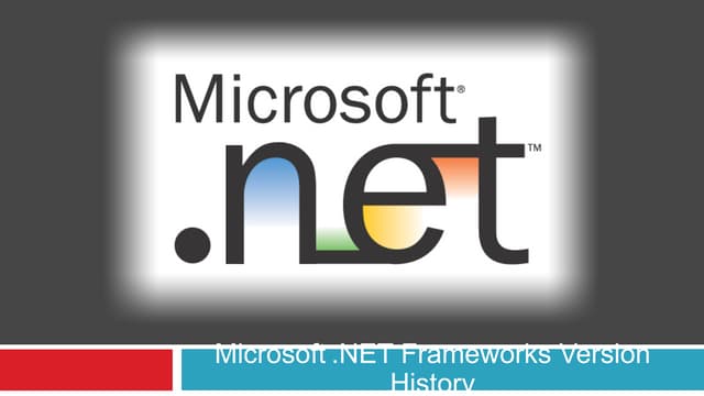 Dotnet Frameworks Version History