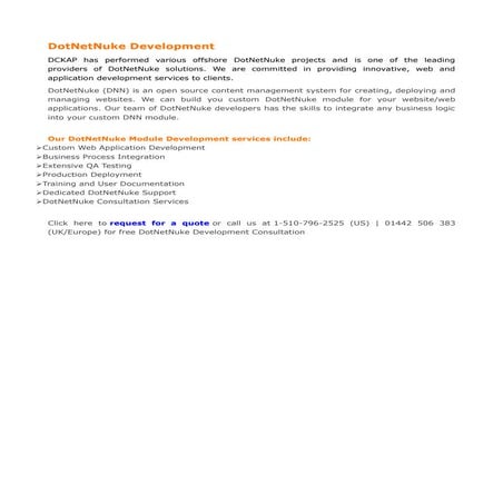 Dot netnuke development