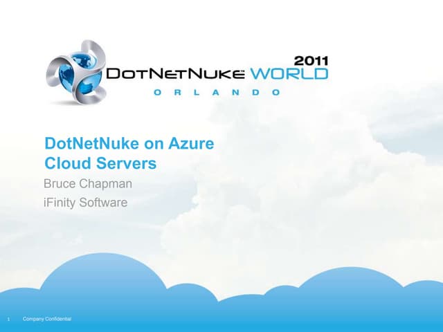DotNetNuke on Azure Cloud Servers