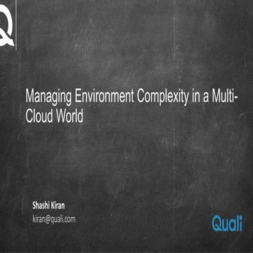 Managing IT environment complexity in a Multi-Cloud World