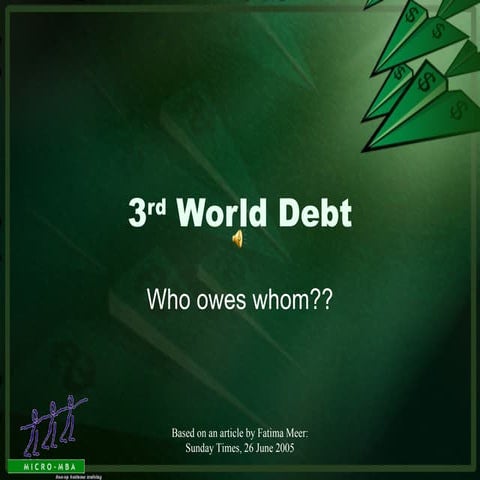 Double Click To Play 3rd  World  Debt