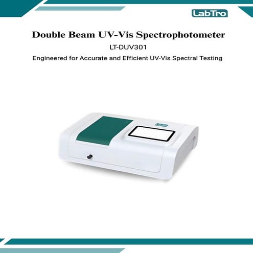 UV-VIS Double Beam Spectrophotometer | PDF