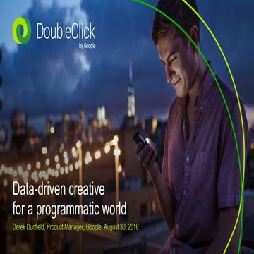 Evento AdTech & Data 2016 - Data-driven creative for a programmatic world - D...