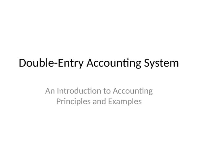 Double_Entry_Accounting_Lesson for any any organization