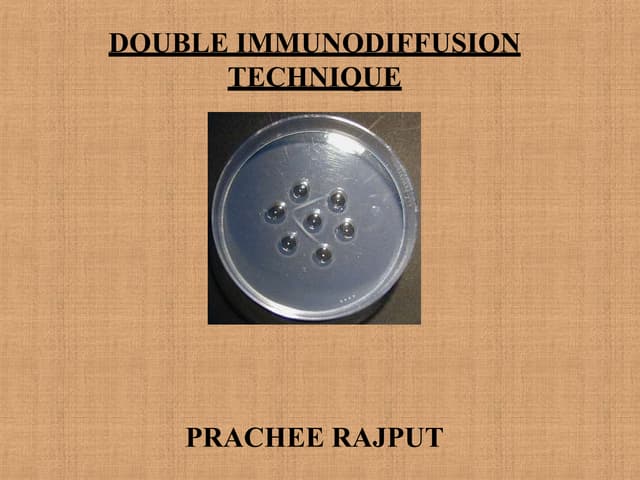 Ouchterlony double diffusion | PPTX