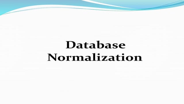 Normalization in DBMS | PPT