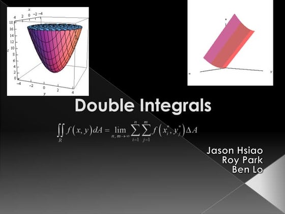 Double Integral Powerpoint | PPT