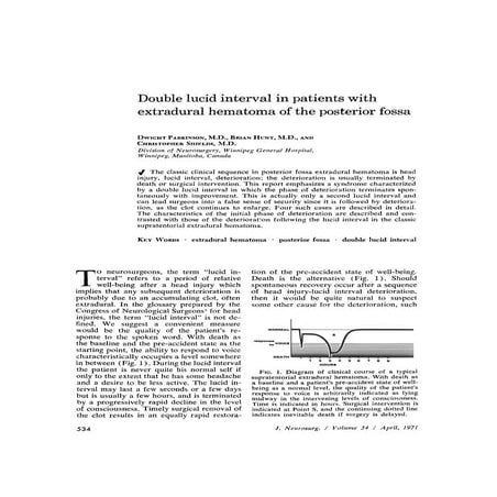Double lucid interval