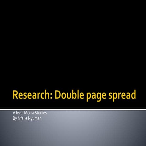 Double page analysis