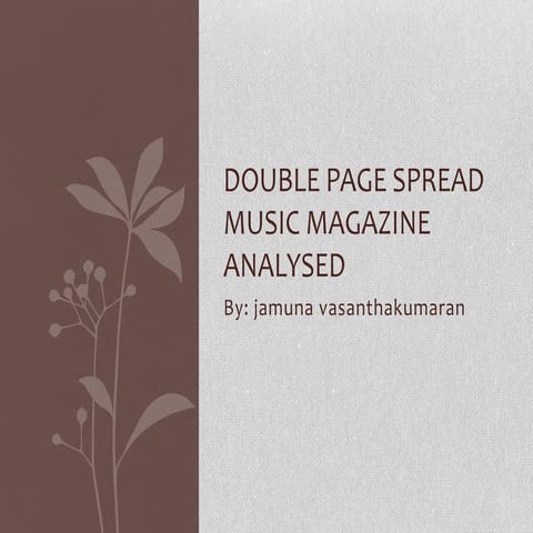 Double page spread examples | PPTX