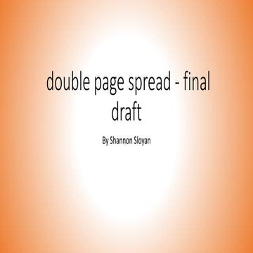 Screenshots of the Double Page Spread