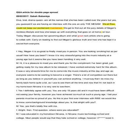Interview analysis | PPTX