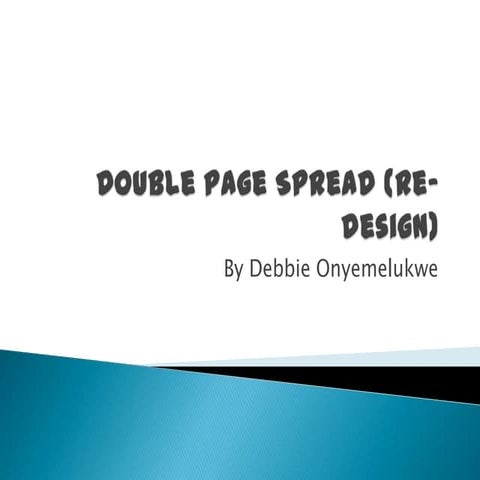Double page spread improvements