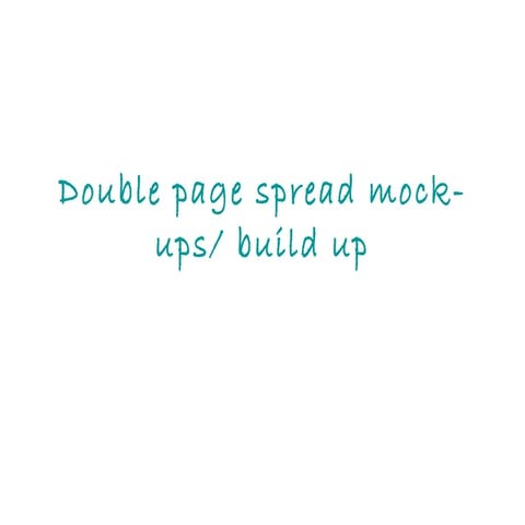 Mock up contents pages | PPT