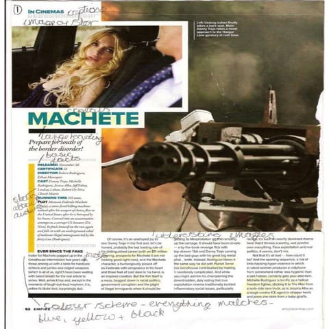 Double page spread research