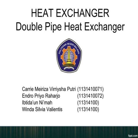 Double Pipe Heat Excanger
