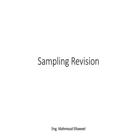 Double sampling quality control 