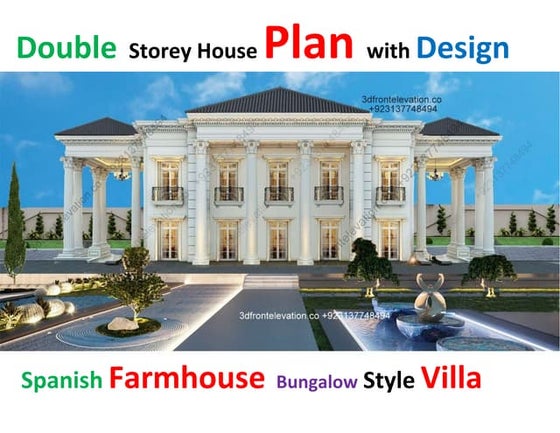 Amazing Double Storey 500sq yards Home with Balcony Villa Style | PDF