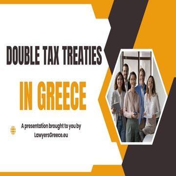 The Provisions of The Double Tax Treaties in Greece | PDF