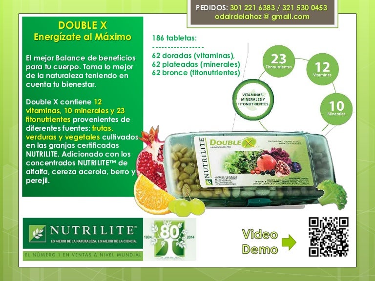 Nutrilite Double X Ingredients