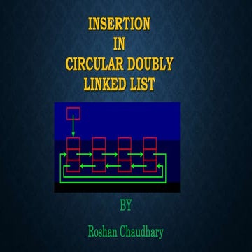 Doubly circular linked list | PPTX