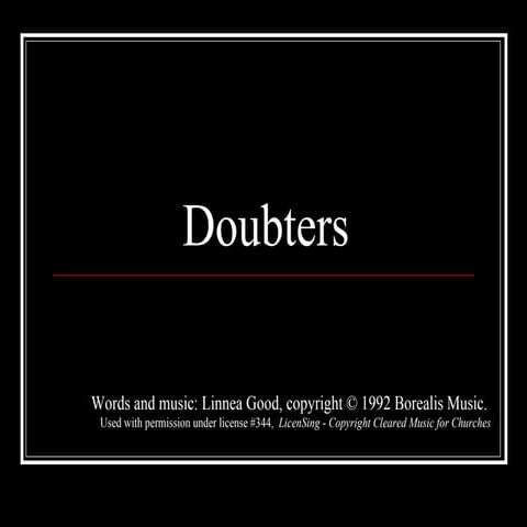 Doubters