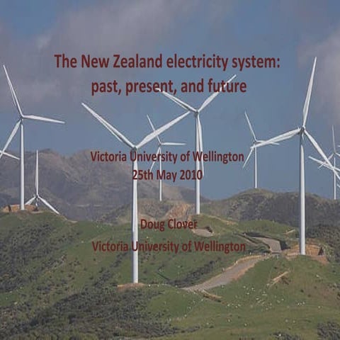 Doug Clover on New Zealand's Electricity Reforms